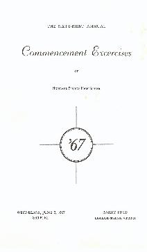 1967 Commencement Program